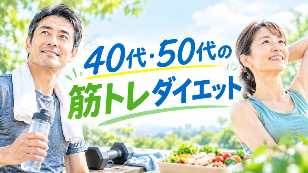 40代・50代の筋トレダイエットブログ|3本柱の習慣で体が変わった記録