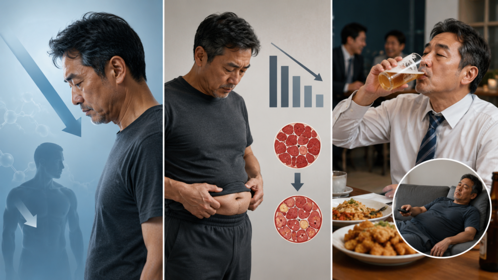 50代男性が太りやすくなる3つの理由
