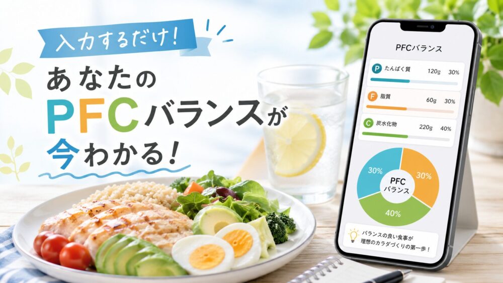 PFCバランス計算完全ガイド|自動計算ツールと理想比率・食事例まとめ