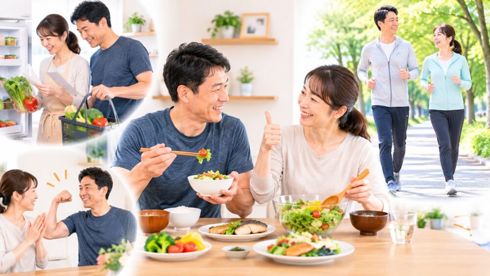 旦那を痩せさせるための具体的な関わり方